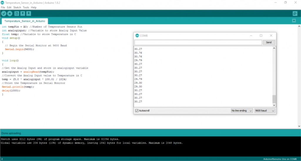 Learn interfacing Temperature Sensor in Arduino - Iotguider
