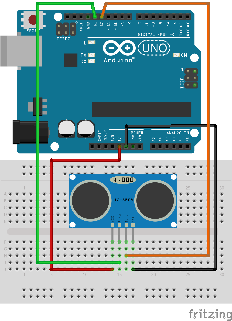 Ultrasonic Sensor Circuit Diagram Without Arduino