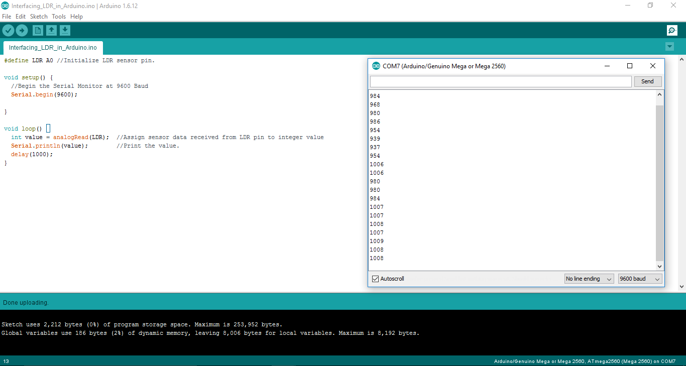 Interfacing Ldr In Arduino Iotguider