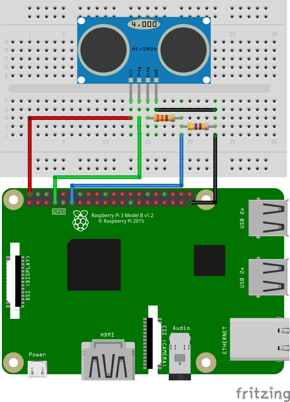 Ultrasonic Distance Sensor In Raspberry Pi Iotguider 4711