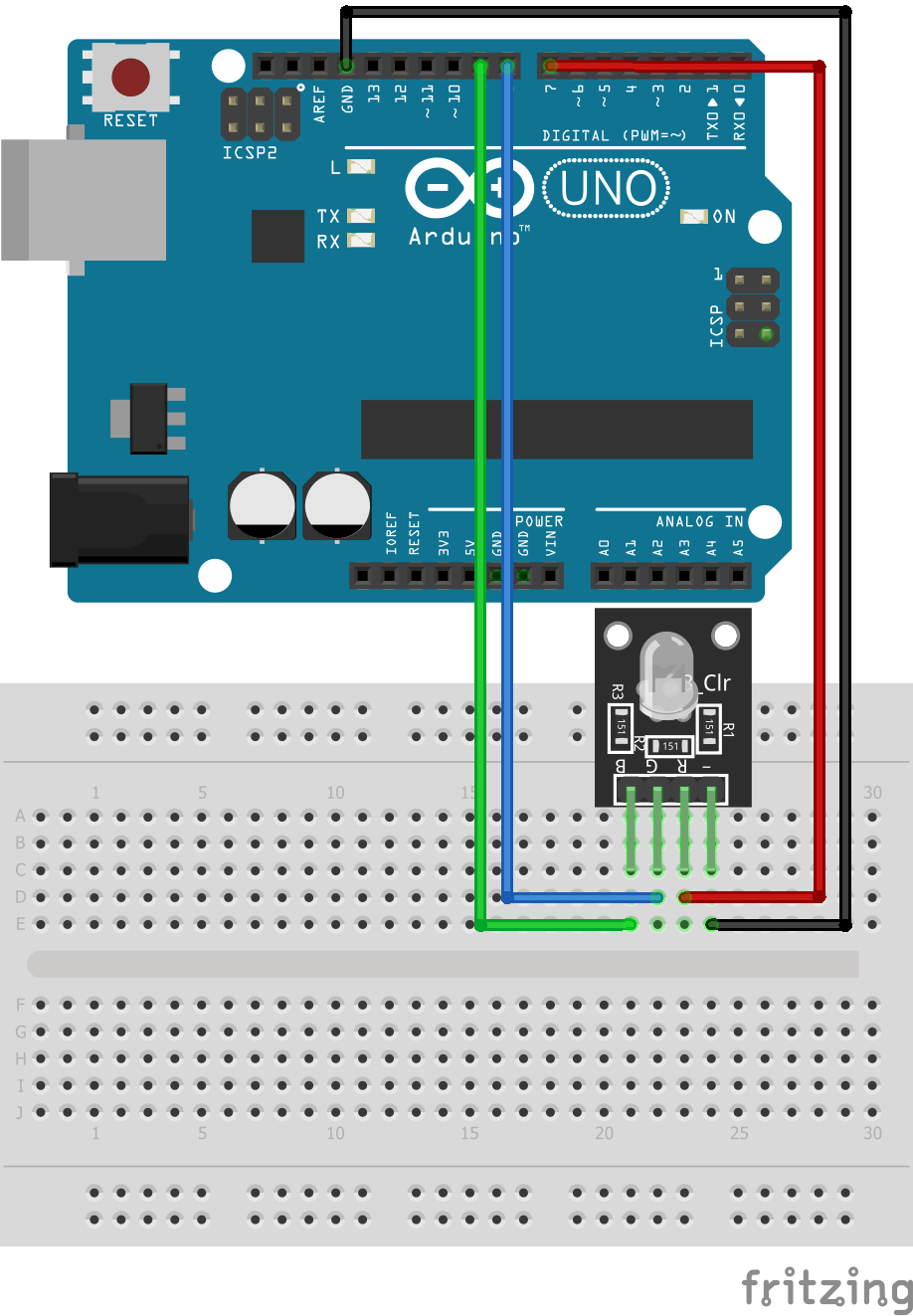 How to use RGB Led with Arduino to produce 16M colours 