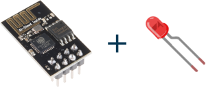 Wireless controlled LED using ESP8266